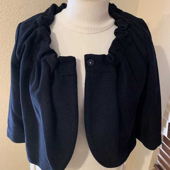 Simply Vera Vera Wang Cropped Lined Jacket - Picture 7 of 8